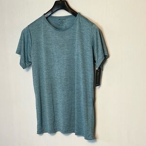 NEW WT Real Essentials Athletic Top Sz XXL Blue Short Sleeve Tee Shirt Womens